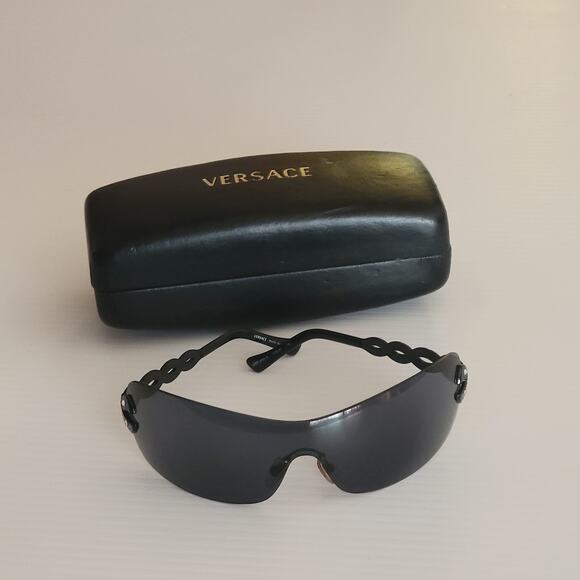 Versace Sunglasses 2053B Color 1009/87 with case. Made in Italy. - Picture 1 of 13